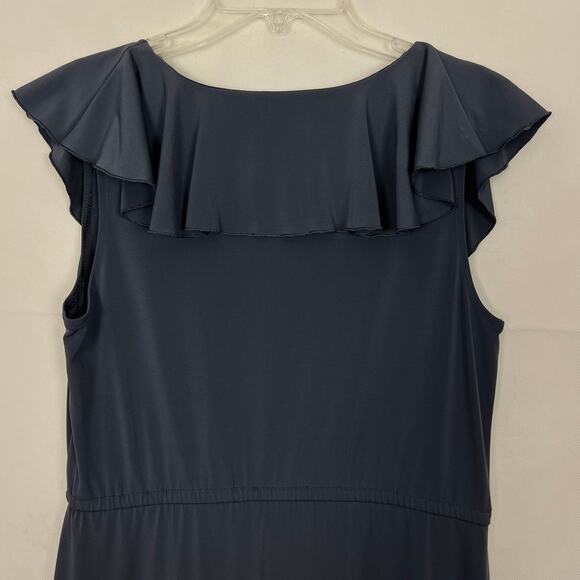 Daisy Fuentes Ruffle Blue Dress - Picture 6 of 10